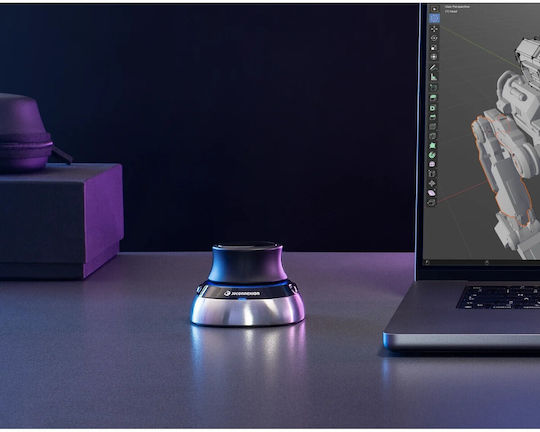 3D Connexion SpaceMouse Ασύρματο Εργονομικό Bluetooth Vertical Ποντίκι Μαύρο