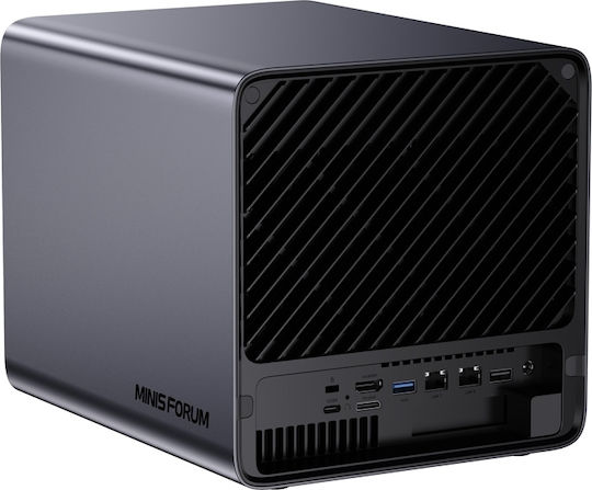 Minisforum NAS Tower With 5 Slots for HDD M.2 SSD and 2 Ethernet Ports