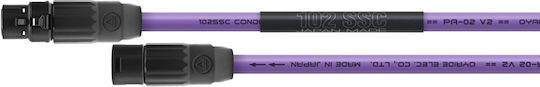Oyaide PA-02 V2 TXM Cablu XLR de sex masculin - 6,3 mm de sex masculin Violet 3m