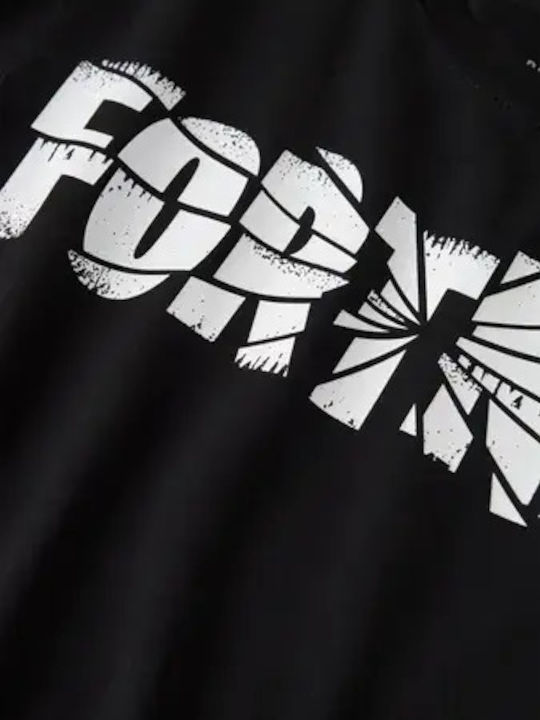 Παιδικό T-shirt Μαύρη Fortnite