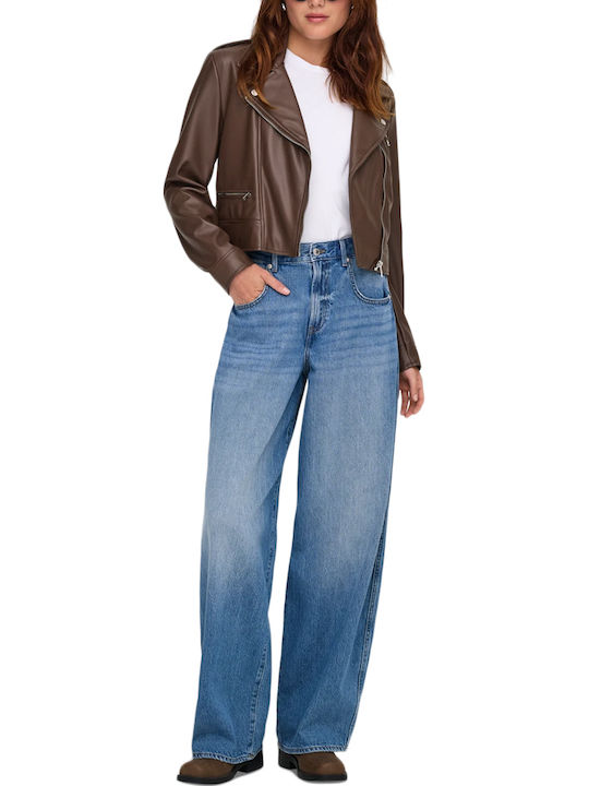 Hw Hoch tailliert Damenjeans Medium Blue