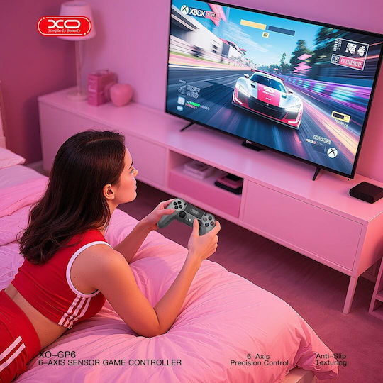 XO H6B GP6 Cu fir & Wireless Gamepad pentru Android / PC / PS3 / PS4 Verde