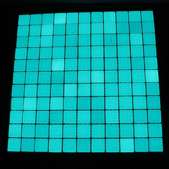 Aqua Glowing Phosphorescent Mosaic 30x30 Cm Glow Decoration Aqua Glowing Phosphorescent Mosaic 30x30 Cm Glow Decoration