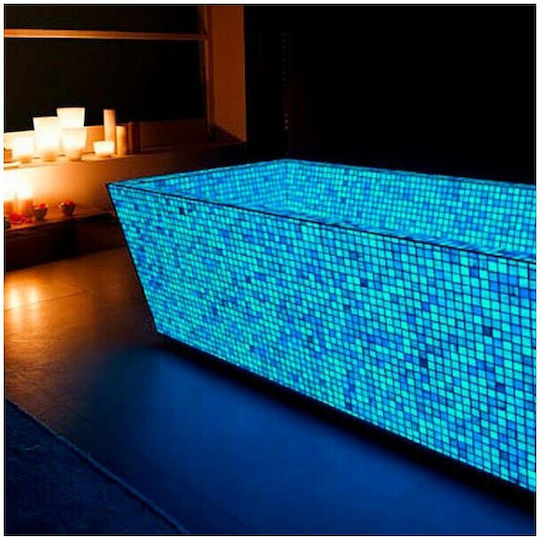 Mozaic Fosforescent Aqua Strălucitor 30x30 Cm Decorațiune Glow