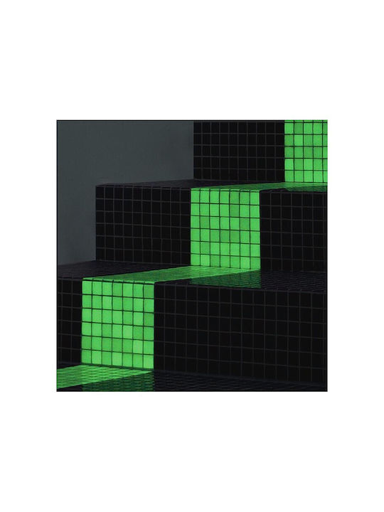 Green Phosphorescent Mosaic Glow In Dark Decor 30x30 Cm