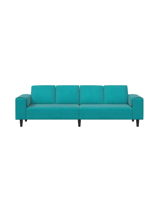Vier Sitzer Sofa Türkis 250x188x76cm