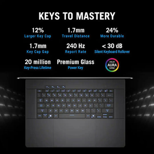 Asus ROG Zephyrus G16 GU605CP-G16 16" OLED QHD+ 240Hz (Ultra 9-16‑Core/16GB/1TB SSD/GeForce RTX 5070/W11 Home) Eclipse Gray (US Keyboard)