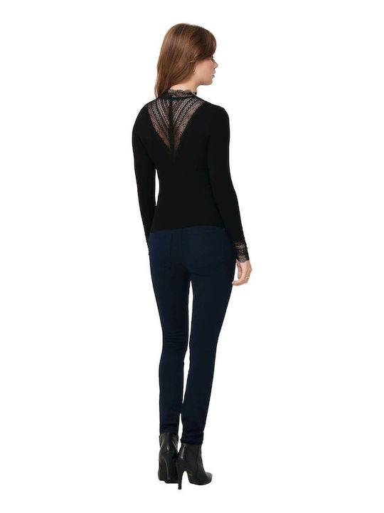Tilde Damen Bluse Langärmelig Black