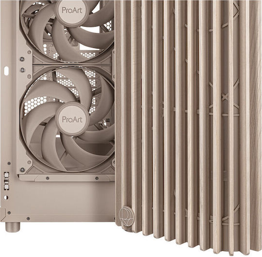 Asus ProArt PA401 Wood Edition Midi Tower Κουτί Υπολογιστή Beige