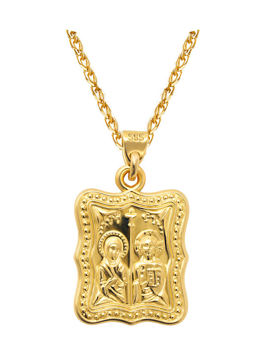 Xrisokosmima Kinder Amulette Konstantin-Münze Gold 14K Xrisokosmima Kinder Amulette Konstantin-Münze Gold 14K
