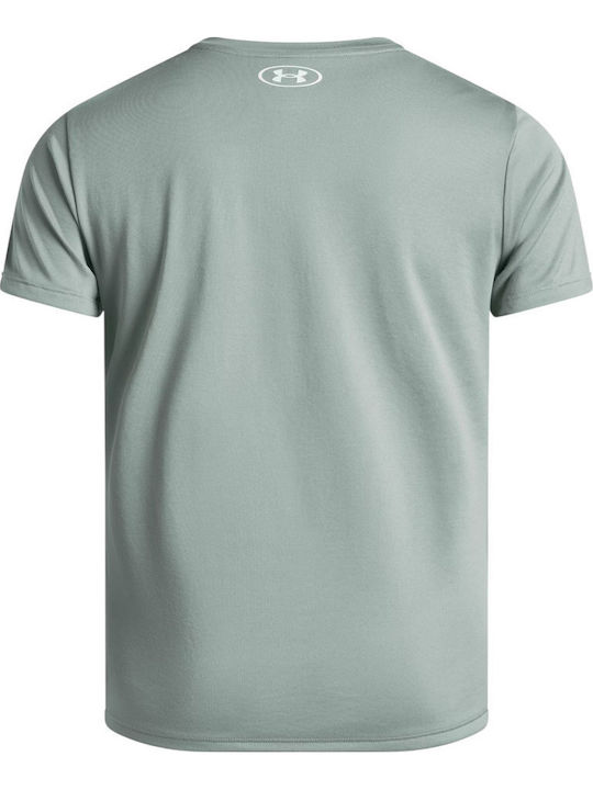Damen Sport Bluse Kurzärmelig Green-white