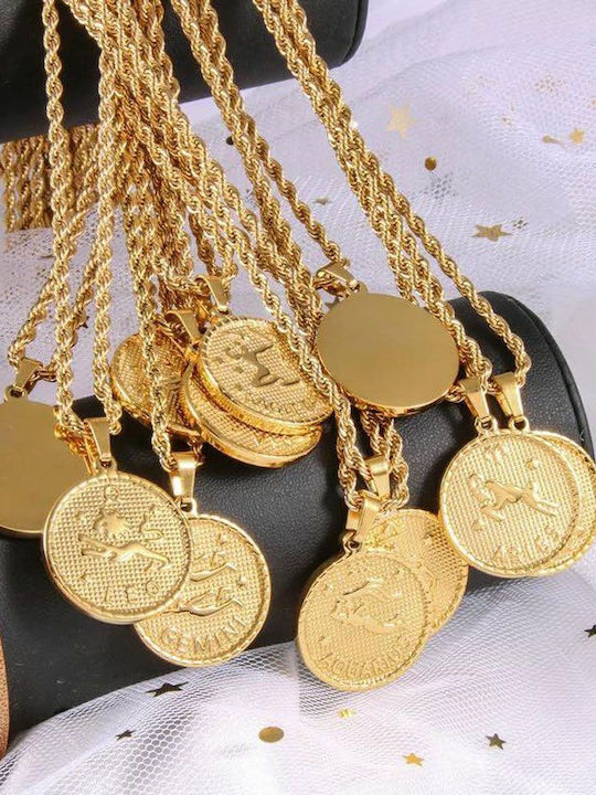 Awear Колие Зодиакален знак Телец от Стомана
