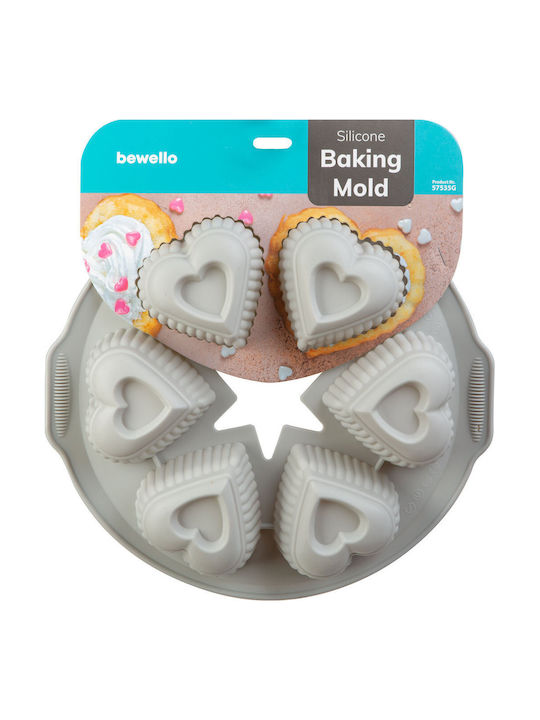 Bewello Backform Törtchen/Muffins Silikon 28x25.7x4.5cm 1cm
