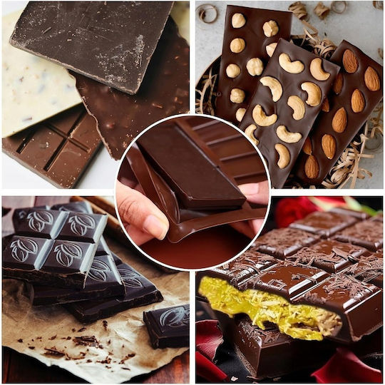 Non-stick Silicone Chocolates Baking Pan 13x24.8cm