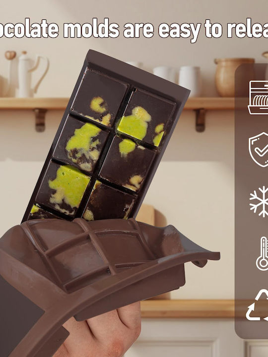 Formă de Patiserie Bomboane de Ciocolată din Silicon 19x22.5buc 1buc