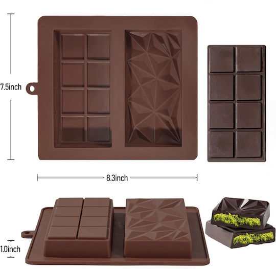 Non-stick Silicone Chocolates Baking Pan 19x22.5cm