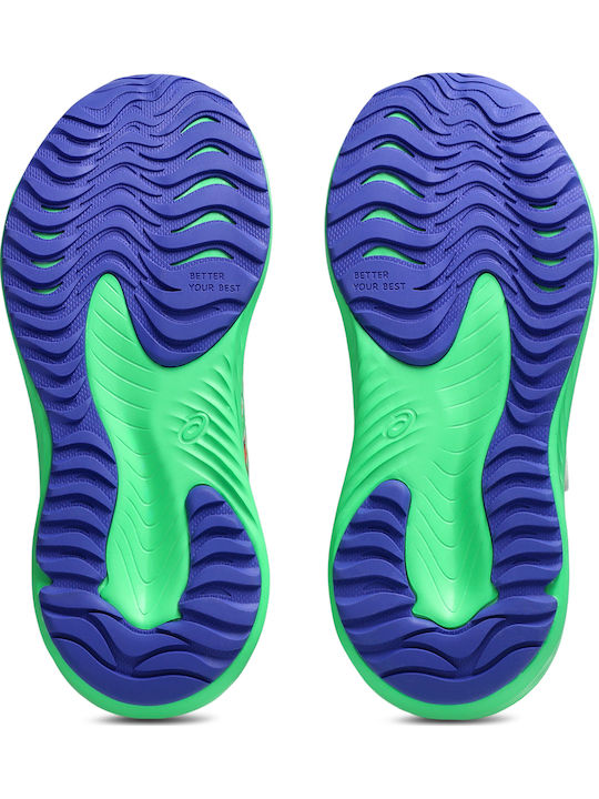 Gel-noosa Tri 16 Ps Kids Sports Shoes Running with Hoop & Loop Closure Green