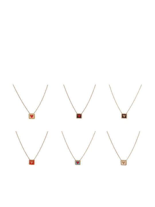 Awear Necklace with design Heart from Steel
