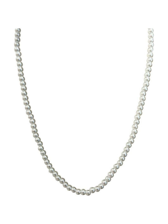 Awear Necklace from Steel with Pearls 6mm