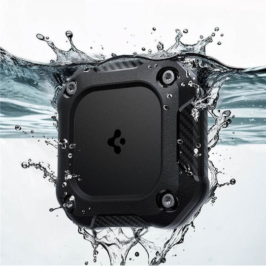Spigen Tough Armor Калъф Силикон за AirTag в Черен цвят