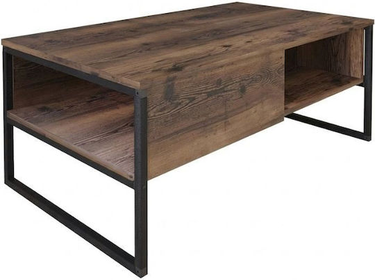 Rechteckiger Zentral Kaffeetisch Lawrence Holz Braun M105xL60xH46cm GP041-0048 1