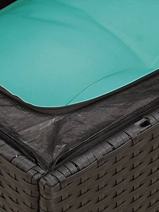 Canapea Cu Patru Locuri De Exterior Din Rattan Cu Perne 55x55x69cm