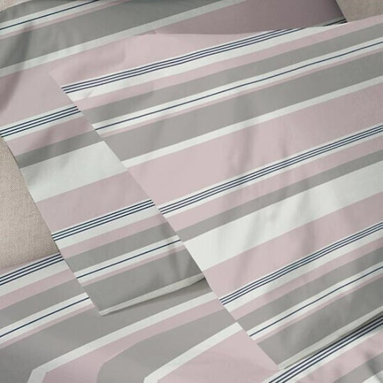 Sunshine Duvet Cover Set Single with Pillowcase 170x250 Print Pink