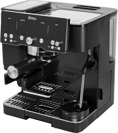 Ninja Automatic Espresso Machine 1650W with Grinder Black ES601EUBK