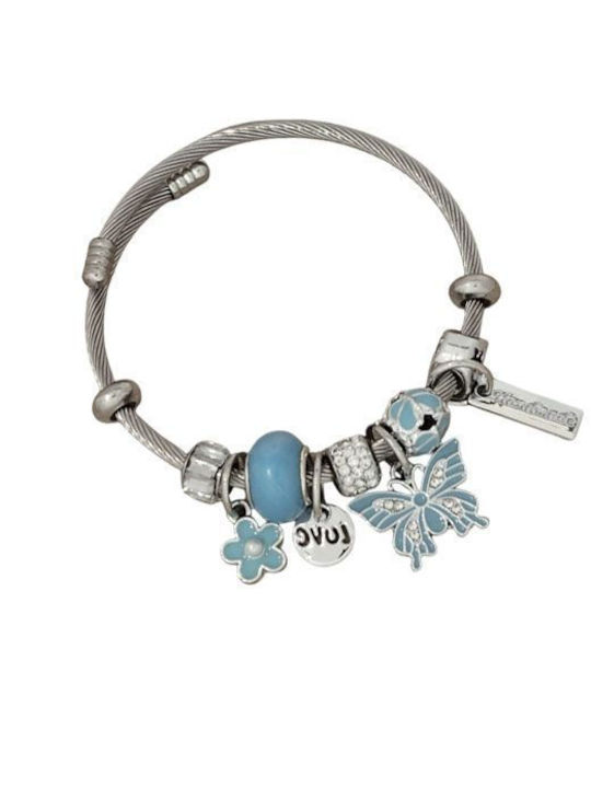 Awear Damen Armband Handschellen aus Stahl
