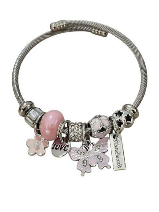 Awear Damen Armband Handschellen aus Stahl