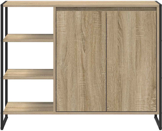 Мебели за съхранение от дърво & метал Sonoma 96.5x30x75см
