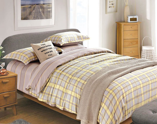 Palamaiki B0614 Tagesdecken Grau-Gelb 220x240cm 5 Stück Palamaiki B0614 Tagesdecken Grau-Gelb 220x240cm 5 Stück
