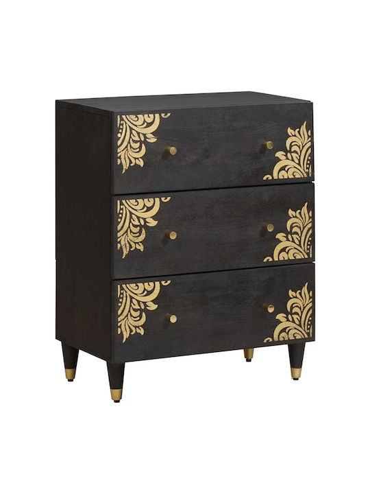 Comoda pentru Dormitor Negru 60x33x75buc