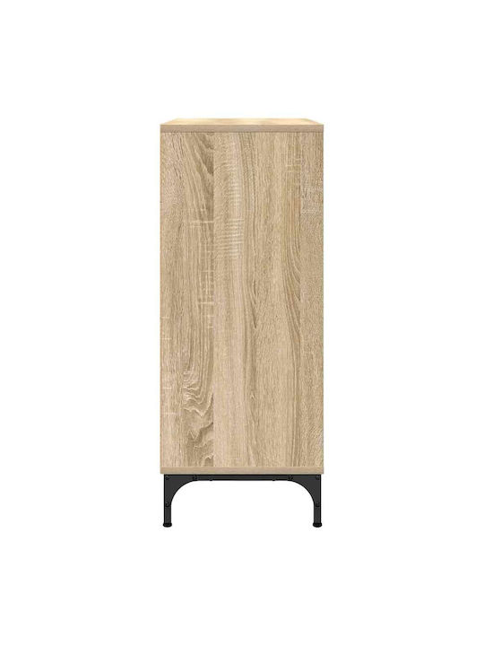Wooden Chest of Drawers with 3 Drawers Sonoma Oak 79.5x33x82cm