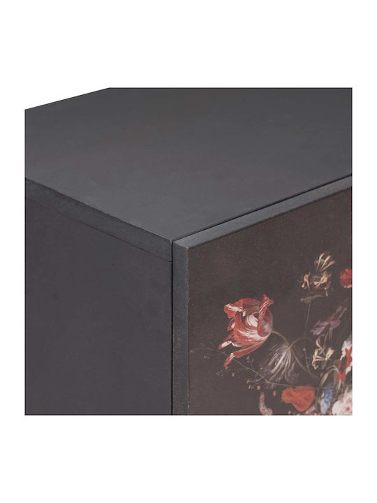 Wooden Chest of Drawers with 2 Drawers Colorful 60x33.4x75.1cm