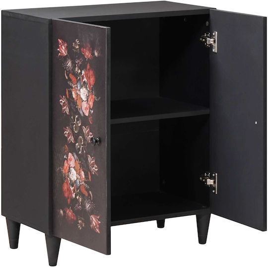 Wooden Chest of Drawers with 2 Drawers Colorful 60x33.4x75.1cm