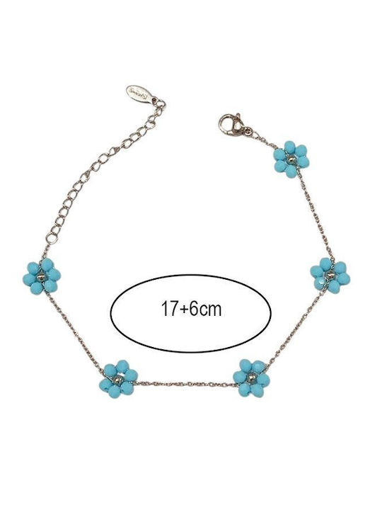 Awear Damen Armband mit Design Blume aus Stahl