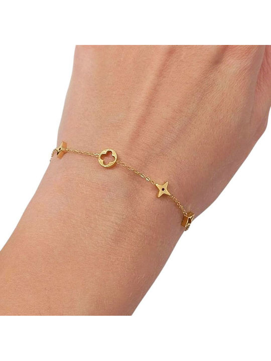 Awear Damen Armband aus Stahl Vergoldet
