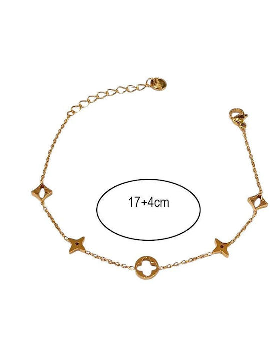 Awear Damen Armband aus Stahl Vergoldet