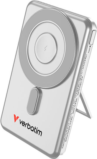 Verbatim Charge'n'Go 2C MagSafe Power Bank 5000mAh Silver