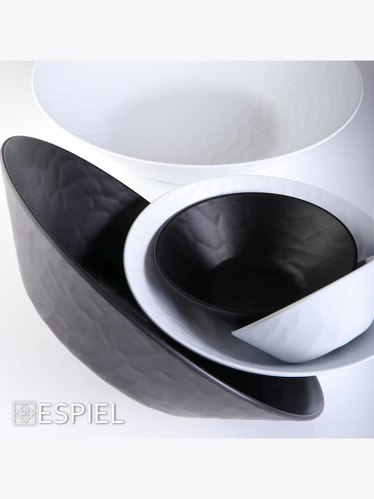 Espiel Wavy Σαλατιέρα Μελαμίνης Matte White 34x34x8cm 2τμχ