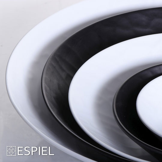 Espiel Wavy Salatschüssel Melamin Matte Black 40x40x9cm 1Stück