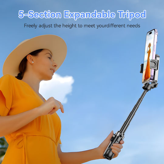 XO Selfie Stick with Bluetooth & Remote Control Ss21 Black 16.001.0283
