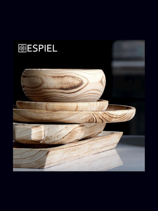 Espiel Ξύλινη Ορντεβιέρα 3 Θέσεων Μπεζ Π13xΜ45xΥ4cm 2τμχ