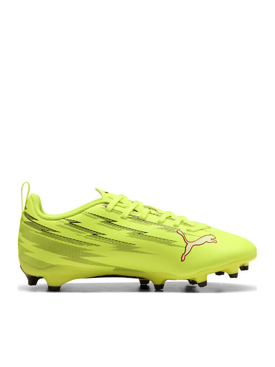 Ultra 6 Play Kids Molded Soccer Shoes Yellow