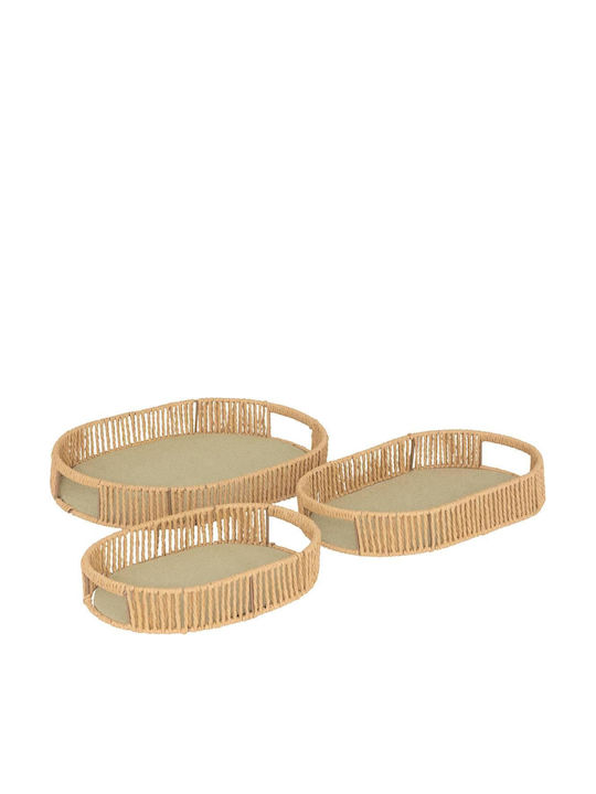Atmosphera Rattan Oval Decorative Tray 39x28x5.7cm