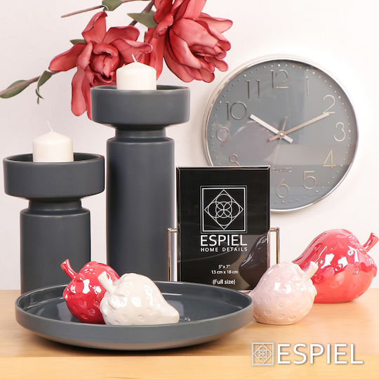 Espiel Platou Decorativ Rotundă Porțelan Gri 1buc 30.5x30.5x5buc NFU522 Espiel Platou Decorativ Rotundă Porțelan Gri 1buc 30.5x30.5x5buc NFU522