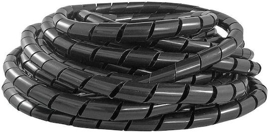 5002 Spiral Cable Protector for Indoor and Outdoor Use 12mm Transparent 0.01m Black 0.02m Pack of 10 Pieces