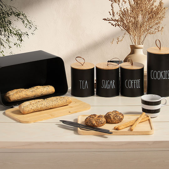 Nef-Nef Homeware Keksdose Metallisch Weiß 12x12x20cm 1Stück