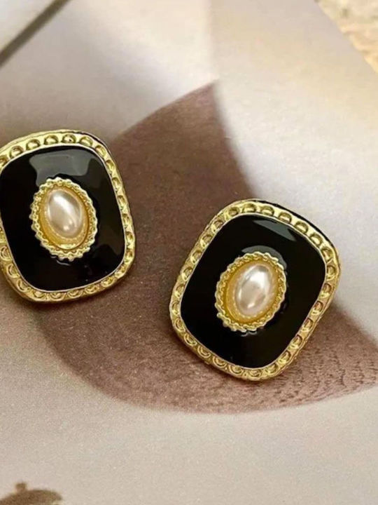Awear Earrings made of Steel Gold Plated with Stones